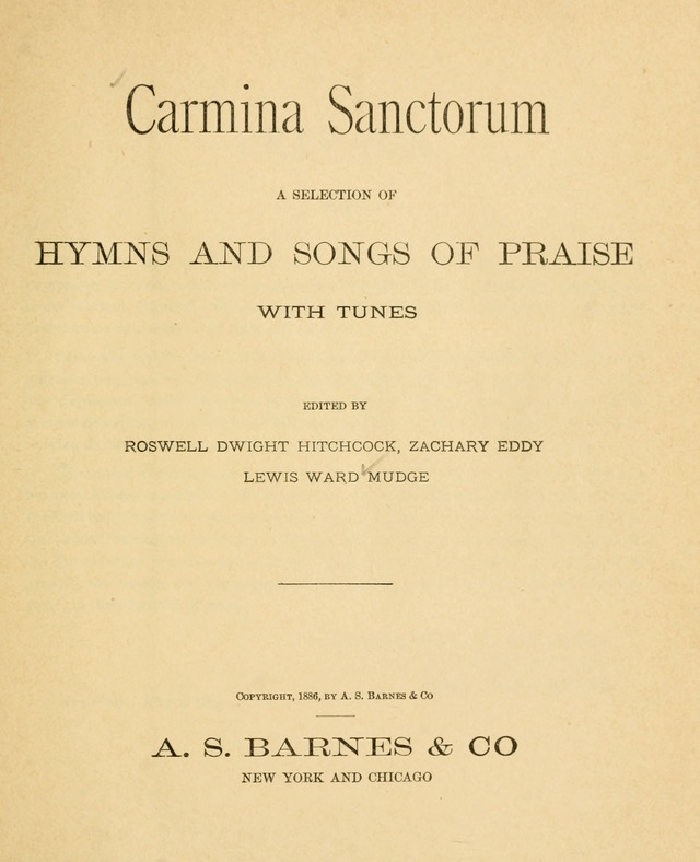 Carmina Sanctorum, a selection of hymns and songs of praise with tunes page 2