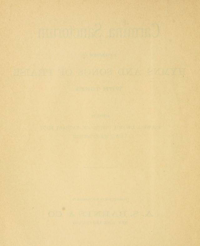 Carmina Sanctorum, a selection of hymns and songs of praise with tunes page 3