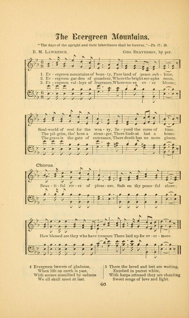 Celestial Sonnets: a collection of new and original songs and hymns of peace and progress, designed for public gatherings, home circles, religious, spiritual, temperance, social and camp meetings, etc page 51