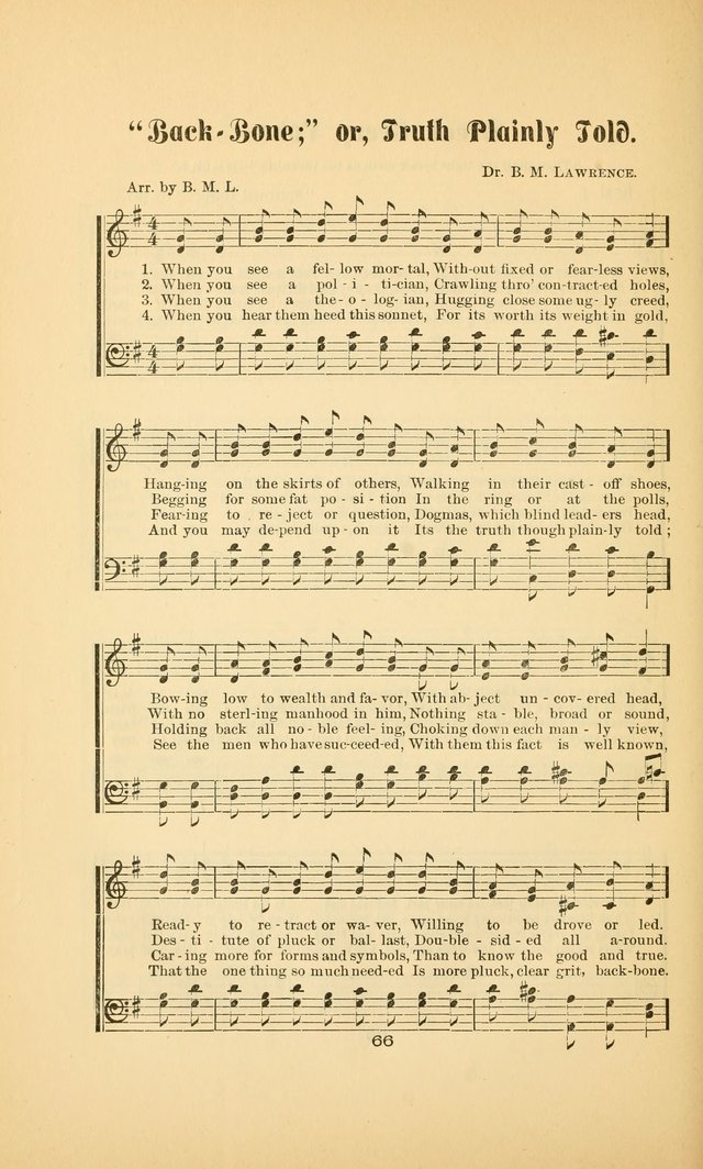 Celestial Sonnets: a collection of new and original songs and hymns of peace and progress, designed for public gatherings, home circles, religious, spiritual, temperance, social and camp meetings, etc page 71