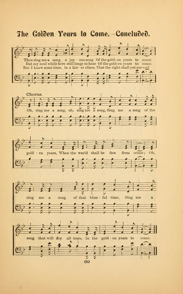 Celestial Sonnets: a collection of new and original songs and hymns of peace and progress, designed for public gatherings, home circles, religious, spiritual, temperance, social and camp meetings, etc page 74