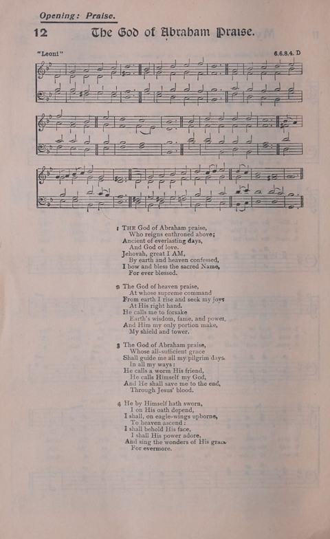 Celestial Songs: a collection of 900 choice hymns and choruses, selected for all kinds of Christian Getherings, Evangelistic Word, Solo Singers, Choirs, and the Home Circle page 12