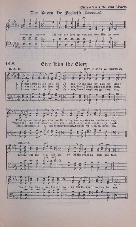 Celestial Songs: a collection of 900 choice hymns and choruses, selected for all kinds of Christian Getherings, Evangelistic Word, Solo Singers, Choirs, and the Home Circle page 129