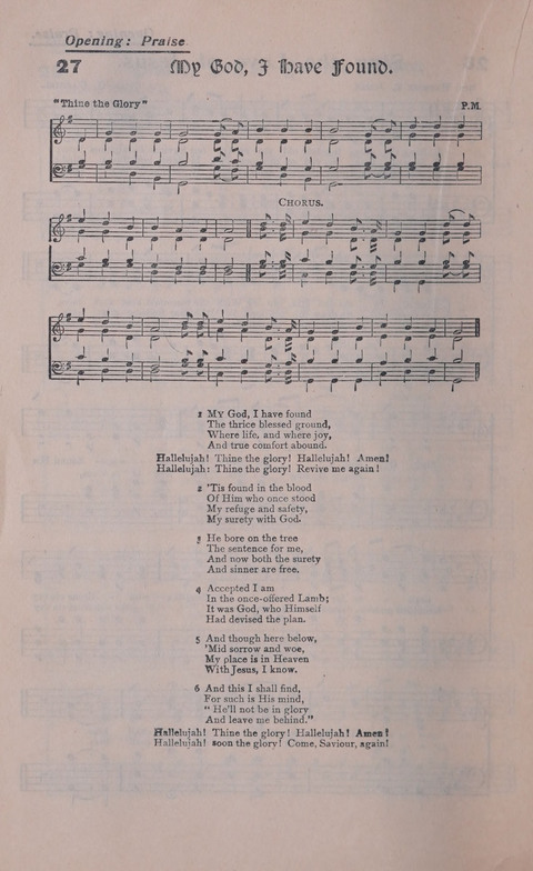 Celestial Songs: a collection of 900 choice hymns and choruses, selected for all kinds of Christian Getherings, Evangelistic Word, Solo Singers, Choirs, and the Home Circle page 28