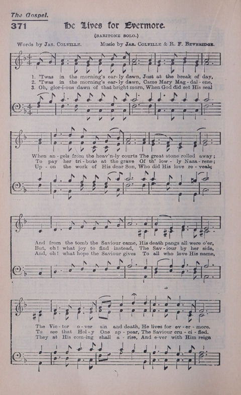 Celestial Songs: a collection of 900 choice hymns and choruses, selected for all kinds of Christian Getherings, Evangelistic Word, Solo Singers, Choirs, and the Home Circle page 316