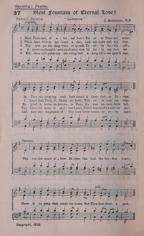 Celestial Songs: a collection of 900 choice hymns and choruses, selected for all kinds of Christian Getherings, Evangelistic Word, Solo Singers, Choirs, and the Home Circle page 34