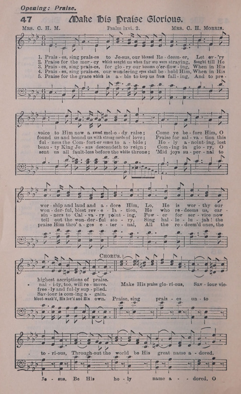 Celestial Songs: a collection of 900 choice hymns and choruses, selected for all kinds of Christian Getherings, Evangelistic Word, Solo Singers, Choirs, and the Home Circle page 40