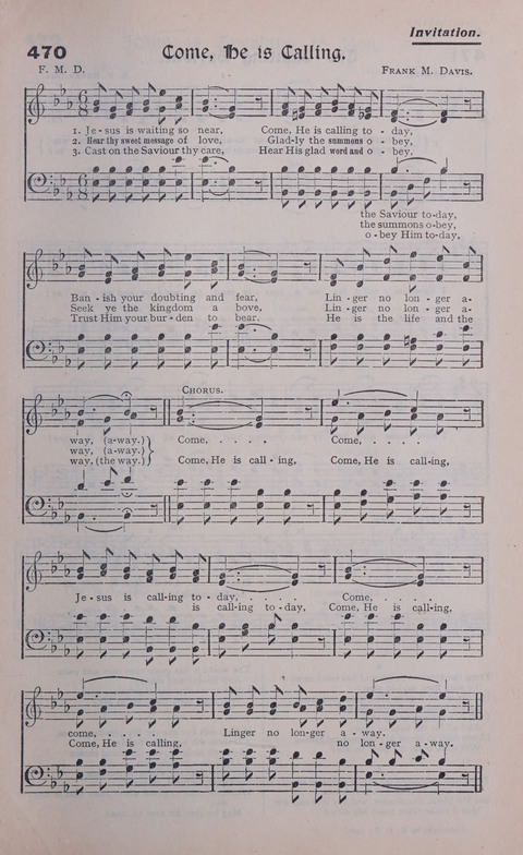 Celestial Songs: a collection of 900 choice hymns and choruses, selected for all kinds of Christian Getherings, Evangelistic Word, Solo Singers, Choirs, and the Home Circle page 411