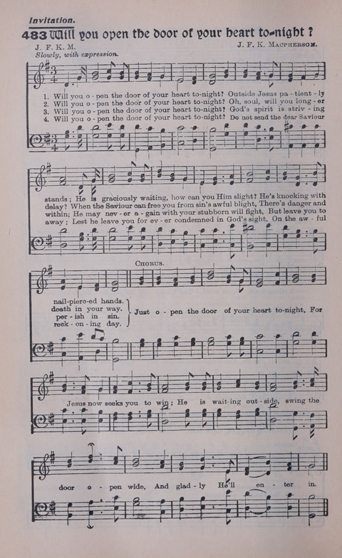 Celestial Songs: a collection of 900 choice hymns and choruses, selected for all kinds of Christian Getherings, Evangelistic Word, Solo Singers, Choirs, and the Home Circle page 420