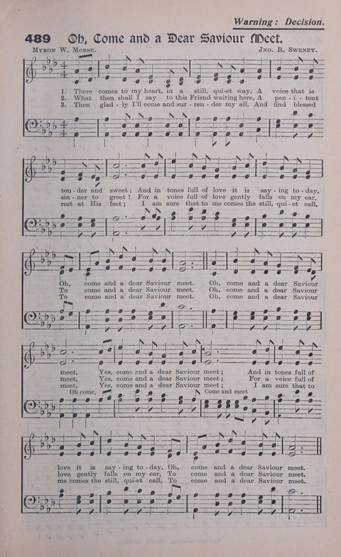 Celestial Songs: a collection of 900 choice hymns and choruses, selected for all kinds of Christian Getherings, Evangelistic Word, Solo Singers, Choirs, and the Home Circle page 427