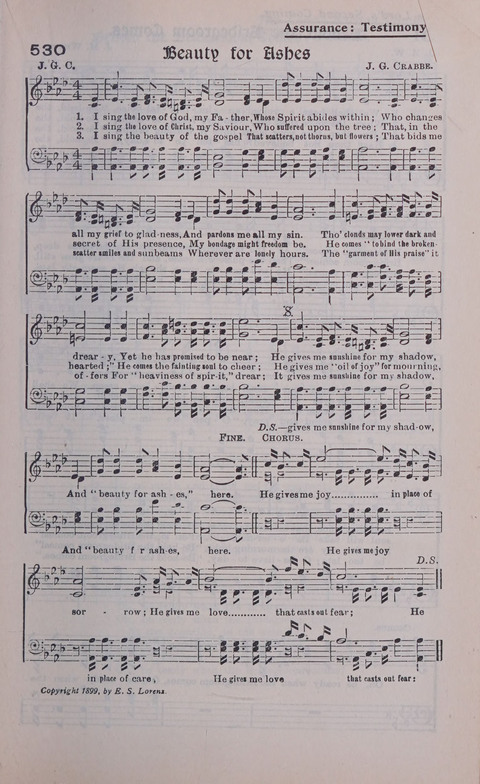 Celestial Songs: a collection of 900 choice hymns and choruses, selected for all kinds of Christian Getherings, Evangelistic Word, Solo Singers, Choirs, and the Home Circle page 465