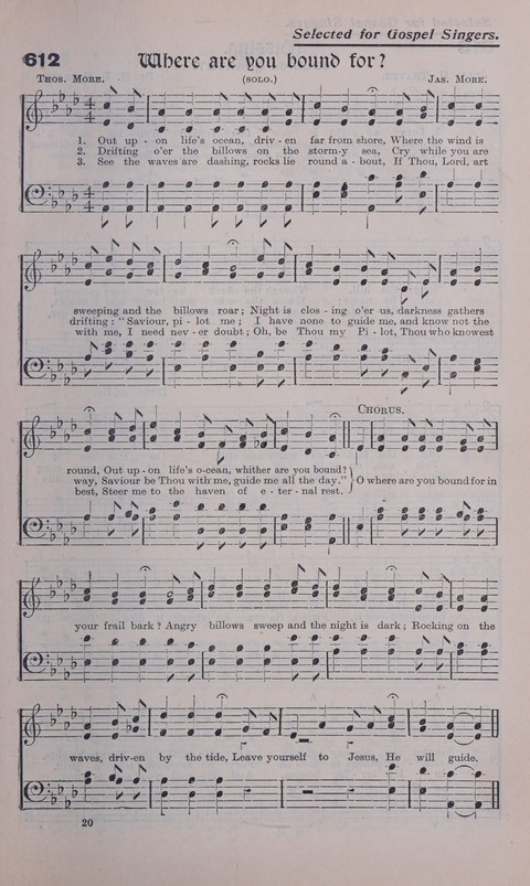 Celestial Songs: a collection of 900 choice hymns and choruses, selected for all kinds of Christian Getherings, Evangelistic Word, Solo Singers, Choirs, and the Home Circle page 541