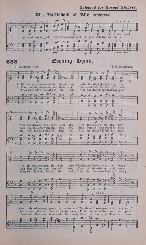 Celestial Songs: a collection of 900 choice hymns and choruses, selected for all kinds of Christian Getherings, Evangelistic Word, Solo Singers, Choirs, and the Home Circle page 567