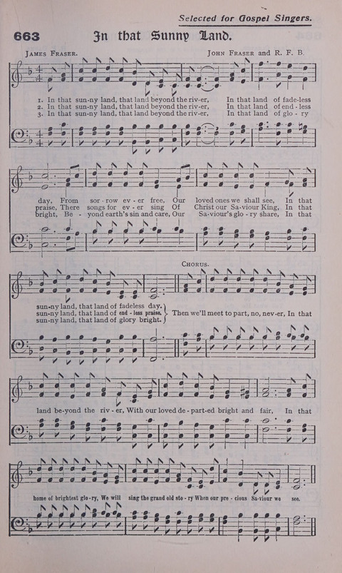 Celestial Songs: a collection of 900 choice hymns and choruses, selected for all kinds of Christian Getherings, Evangelistic Word, Solo Singers, Choirs, and the Home Circle page 587