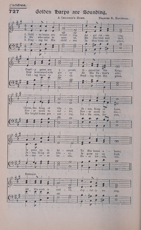 Celestial Songs: a collection of 900 choice hymns and choruses, selected for all kinds of Christian Getherings, Evangelistic Word, Solo Singers, Choirs, and the Home Circle page 654