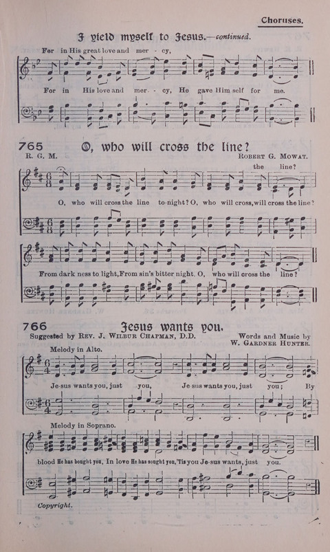 Celestial Songs: a collection of 900 choice hymns and choruses, selected for all kinds of Christian Getherings, Evangelistic Word, Solo Singers, Choirs, and the Home Circle page 677
