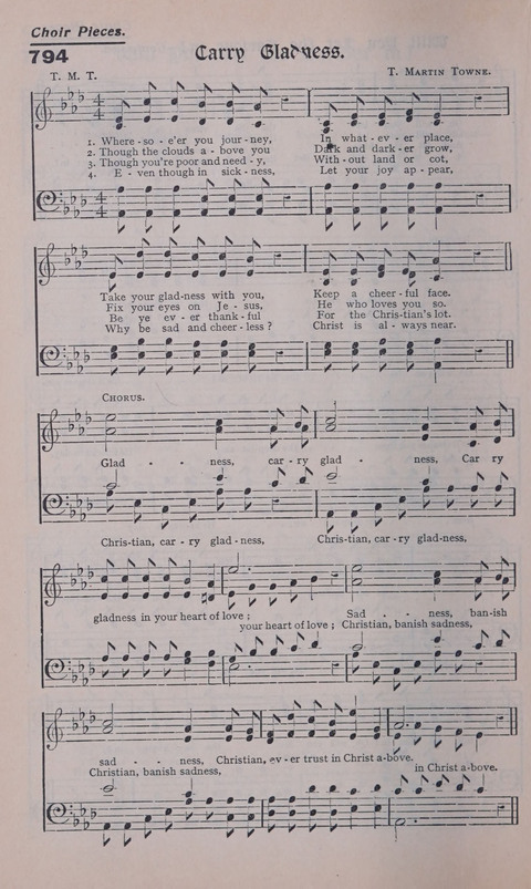 Celestial Songs: a collection of 900 choice hymns and choruses, selected for all kinds of Christian Getherings, Evangelistic Word, Solo Singers, Choirs, and the Home Circle page 704