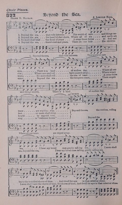 Celestial Songs: a collection of 900 choice hymns and choruses, selected for all kinds of Christian Getherings, Evangelistic Word, Solo Singers, Choirs, and the Home Circle page 734