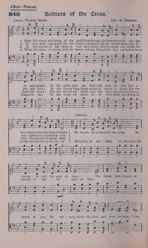 Celestial Songs: a collection of 900 choice hymns and choruses, selected for all kinds of Christian Getherings, Evangelistic Word, Solo Singers, Choirs, and the Home Circle page 752