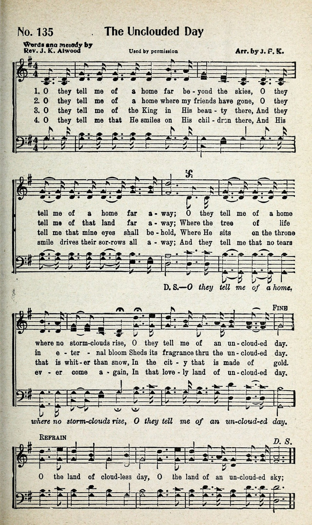 Calvary Songs: A Choice Collection of Gospel Songs, both Old and New page 136