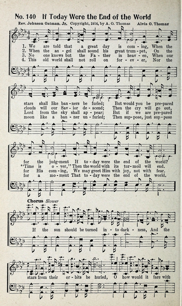 Calvary Songs: A Choice Collection of Gospel Songs, both Old and New page 141
