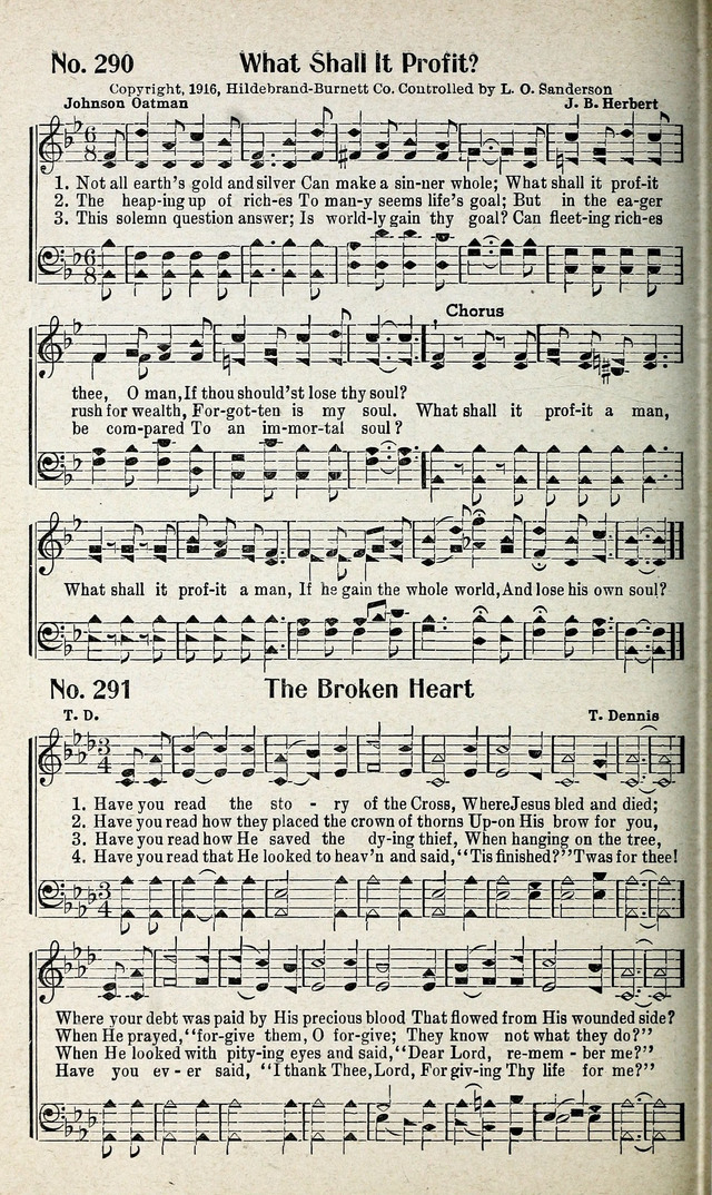 Calvary Songs: A Choice Collection of Gospel Songs, both Old and New page 275