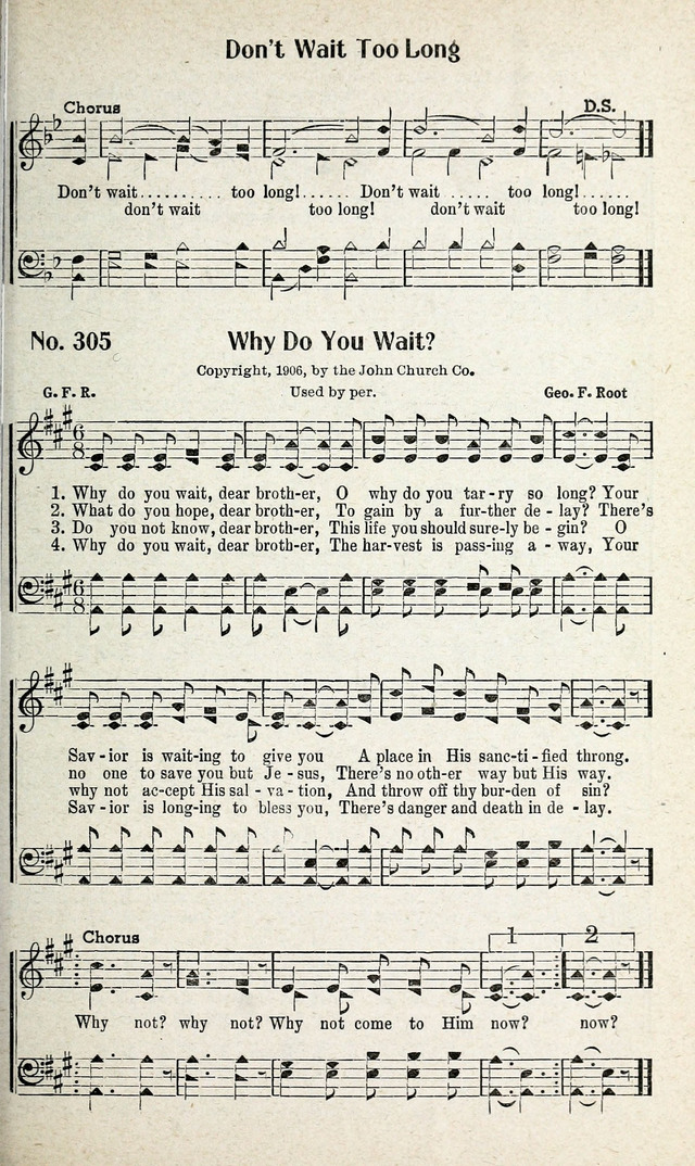 Calvary Songs: A Choice Collection of Gospel Songs, both Old and New page 284
