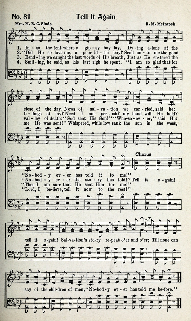 Calvary Songs: A Choice Collection of Gospel Songs, both Old and New page 82