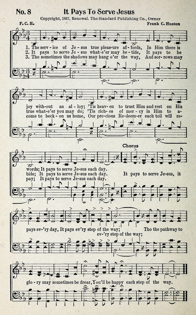Calvary Songs: A Choice Collection of Gospel Songs, both Old and New page 9