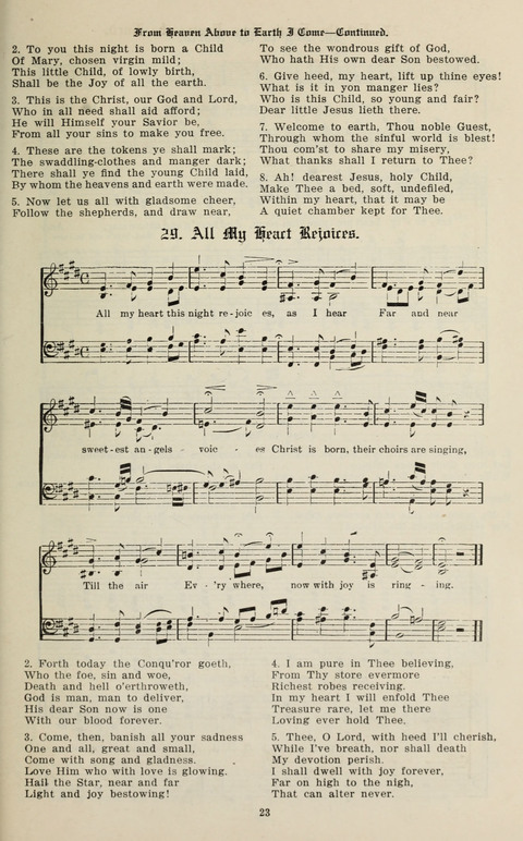 The Christmas Song Book: containing Forty of the Best christmas Songs page 21