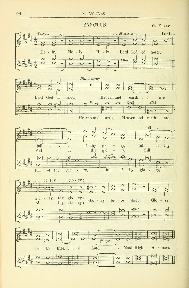 The Church Service Book: containing the words and music for the choral service, the morning and evening canticles, the holy communion, the Psalter, a selection of hymns from the hymnal with music page 101