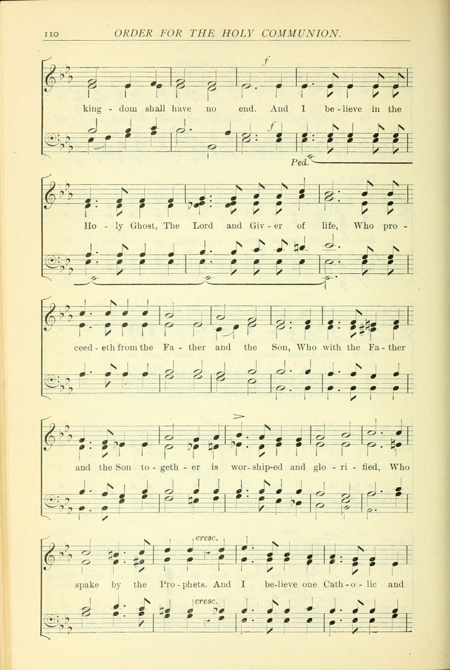 The Church Service Book: containing the words and music for the choral service, the morning and evening canticles, the holy communion, the Psalter, a selection of hymns from the hymnal with music page 117