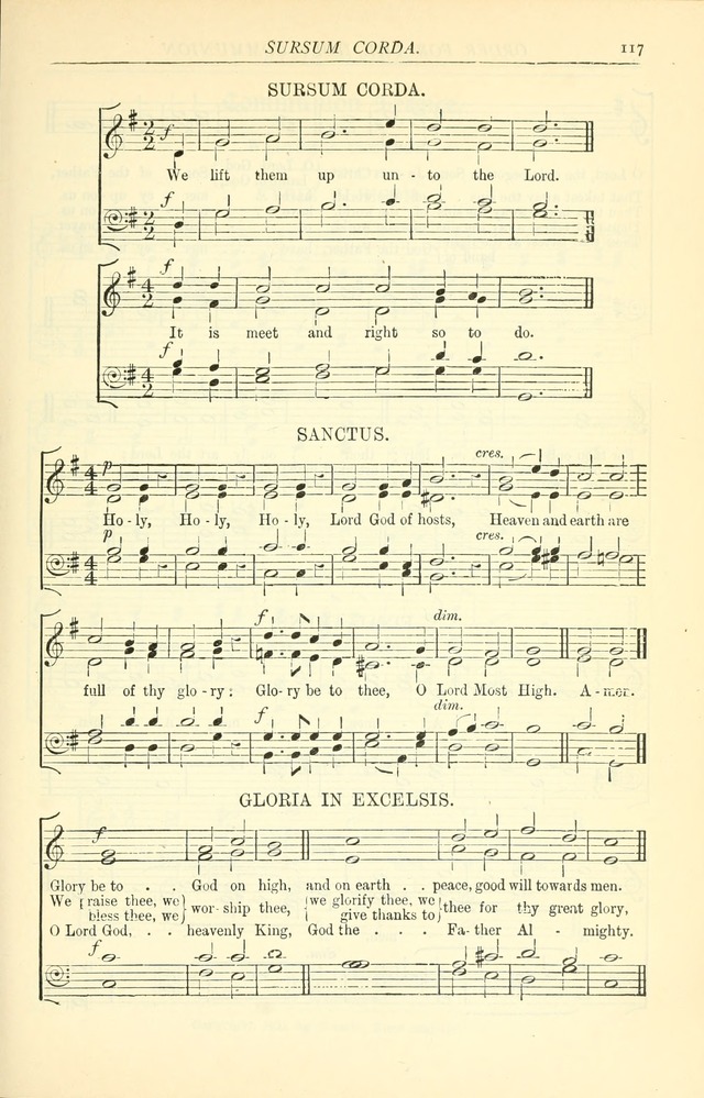 The Church Service Book: containing the words and music for the choral service, the morning and evening canticles, the holy communion, the Psalter, a selection of hymns from the hymnal with music page 124
