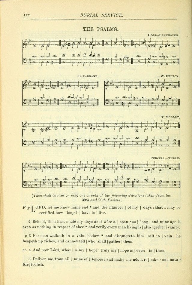 The Church Service Book: containing the words and music for the choral service, the morning and evening canticles, the holy communion, the Psalter, a selection of hymns from the hymnal with music page 129