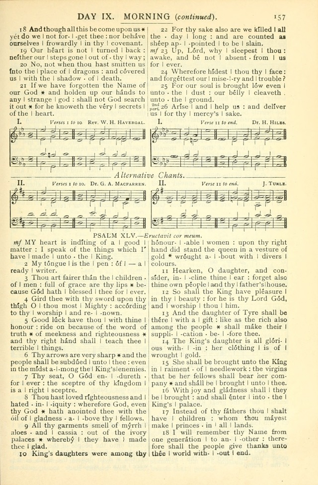 The Church Service Book: containing the words and music for the choral service, the morning and evening canticles, the holy communion, the Psalter, a selection of hymns from the hymnal with music page 168