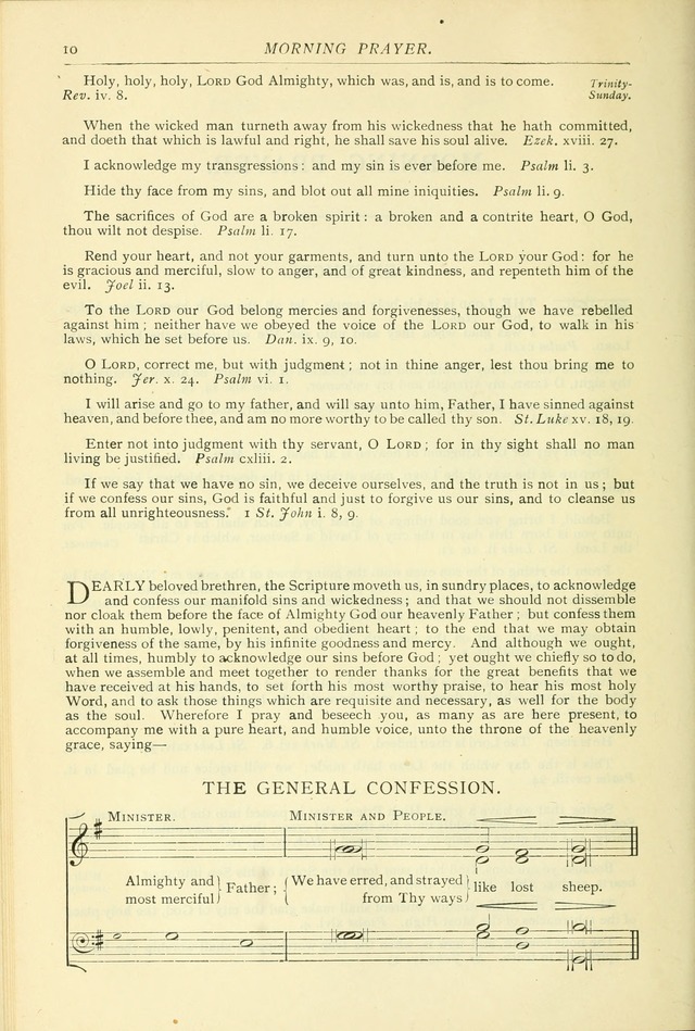 The Church Service Book: containing the words and music for the choral service, the morning and evening canticles, the holy communion, the Psalter, a selection of hymns from the hymnal with music page 17