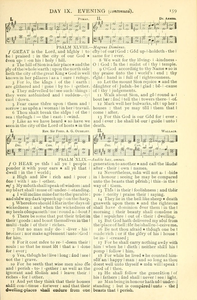 The Church Service Book: containing the words and music for the choral service, the morning and evening canticles, the holy communion, the Psalter, a selection of hymns from the hymnal with music page 170