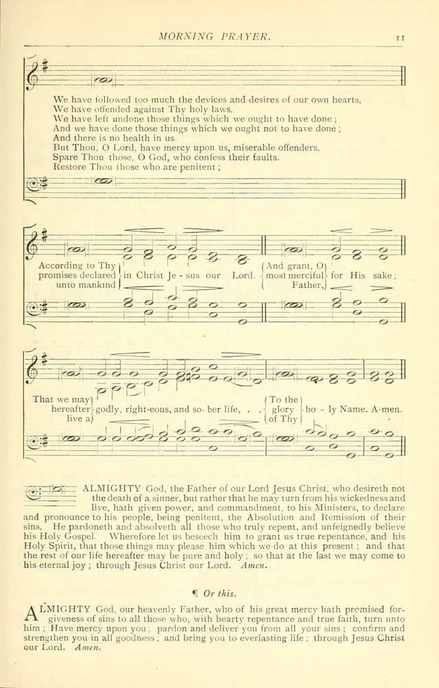 The Church Service Book: containing the words and music for the choral service, the morning and evening canticles, the holy communion, the Psalter, a selection of hymns from the hymnal with music page 18