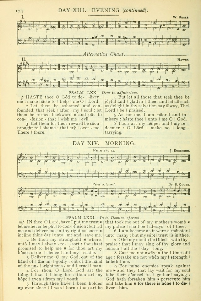 The Church Service Book: containing the words and music for the choral service, the morning and evening canticles, the holy communion, the Psalter, a selection of hymns from the hymnal with music page 185