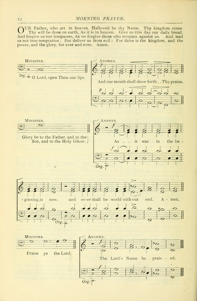 The Church Service Book: containing the words and music for the choral service, the morning and evening canticles, the holy communion, the Psalter, a selection of hymns from the hymnal with music page 19