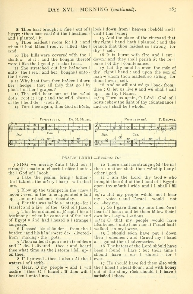 The Church Service Book: containing the words and music for the choral service, the morning and evening canticles, the holy communion, the Psalter, a selection of hymns from the hymnal with music page 196
