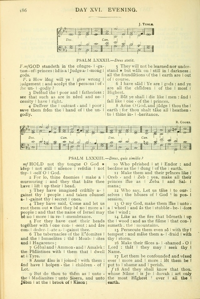 The Church Service Book: containing the words and music for the choral service, the morning and evening canticles, the holy communion, the Psalter, a selection of hymns from the hymnal with music page 197