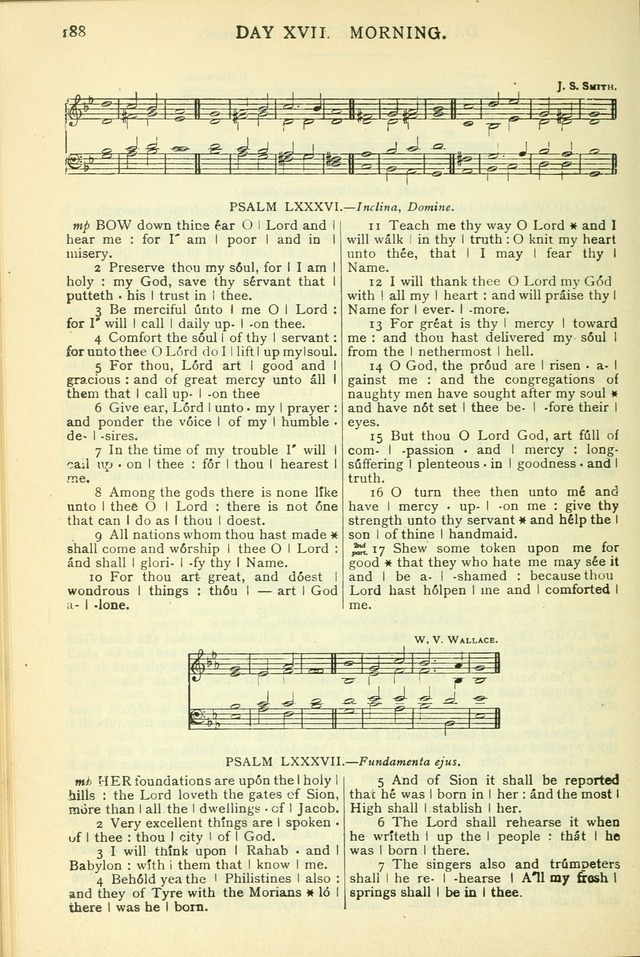 The Church Service Book: containing the words and music for the choral service, the morning and evening canticles, the holy communion, the Psalter, a selection of hymns from the hymnal with music page 199