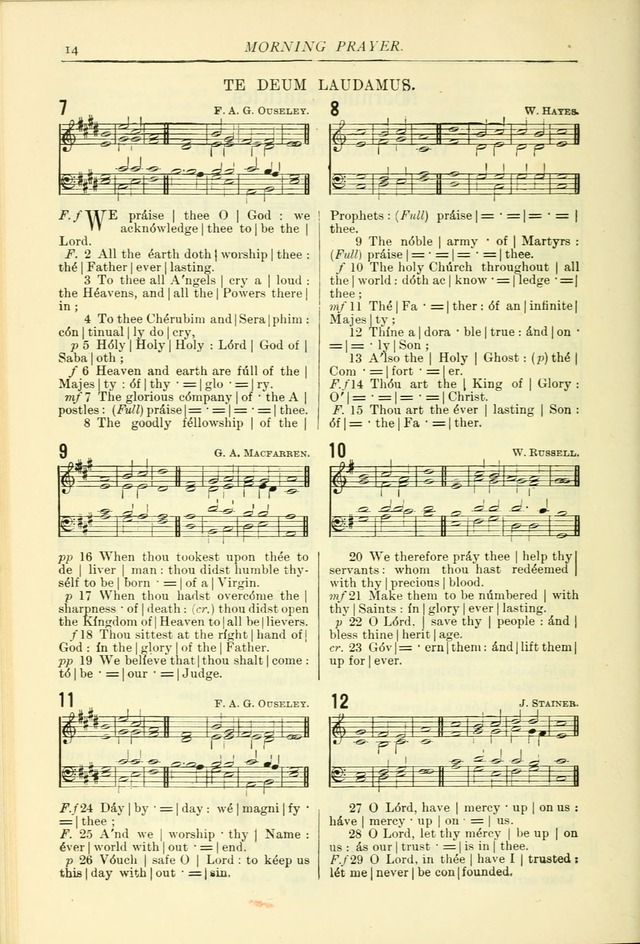 The Church Service Book: containing the words and music for the choral service, the morning and evening canticles, the holy communion, the Psalter, a selection of hymns from the hymnal with music page 21