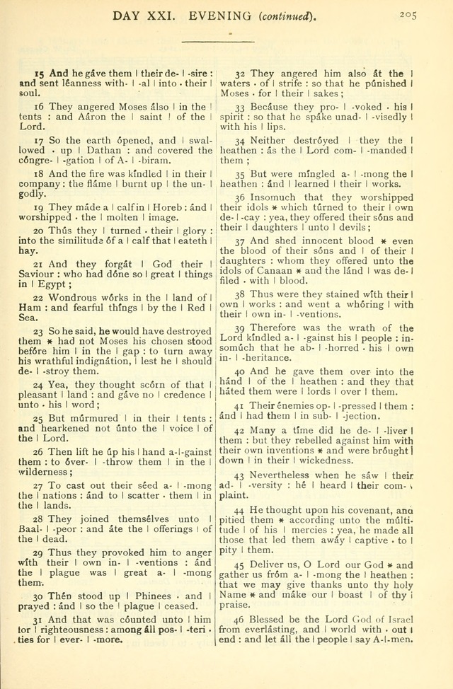 The Church Service Book: containing the words and music for the choral service, the morning and evening canticles, the holy communion, the Psalter, a selection of hymns from the hymnal with music page 216