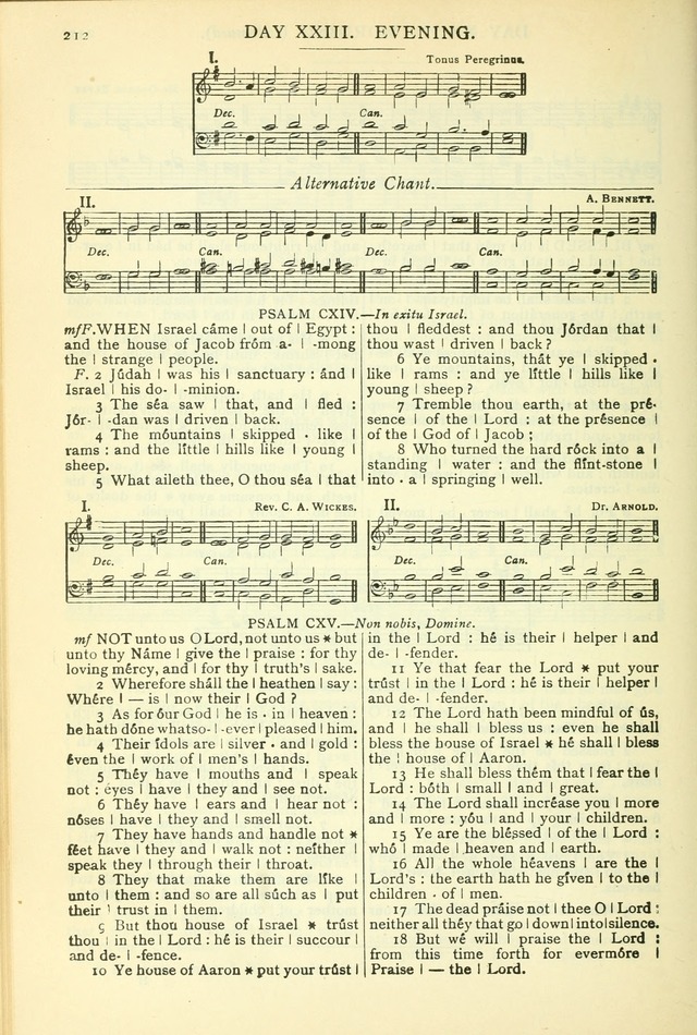 The Church Service Book: containing the words and music for the choral service, the morning and evening canticles, the holy communion, the Psalter, a selection of hymns from the hymnal with music page 223