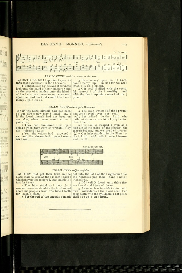 The Church Service Book: containing the words and music for the choral service, the morning and evening canticles, the holy communion, the Psalter, a selection of hymns from the hymnal with music page 234