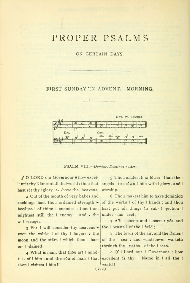 The Church Service Book: containing the words and music for the choral service, the morning and evening canticles, the holy communion, the Psalter, a selection of hymns from the hymnal with music page 253