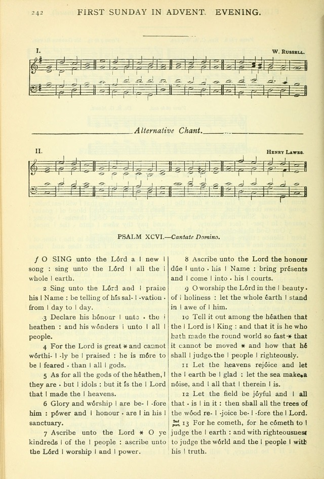 The Church Service Book: containing the words and music for the choral service, the morning and evening canticles, the holy communion, the Psalter, a selection of hymns from the hymnal with music page 255