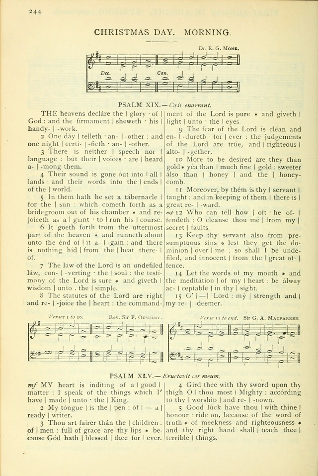 The Church Service Book: containing the words and music for the choral service, the morning and evening canticles, the holy communion, the Psalter, a selection of hymns from the hymnal with music page 257